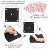 24Pcs 12"x12"x2" Pyramid Acoustic Foam Panel Studio Soundproofing Wall Padding Black