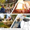 Portable Folding Stools with 330lbs Limited Sturdy Frame