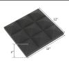 24Pcs 12"x12"x2" Pyramid Acoustic Foam Panel Studio Soundproofing Wall Padding Black