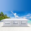 Party Tent 3 x 9m Eight Sides Two Doors Waterproof Tent with Spiral Tubes--budan