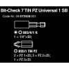 WERA Bit Check 7 Pozidriv Bit Set with Titanium Nitride Coating (7-Piece)